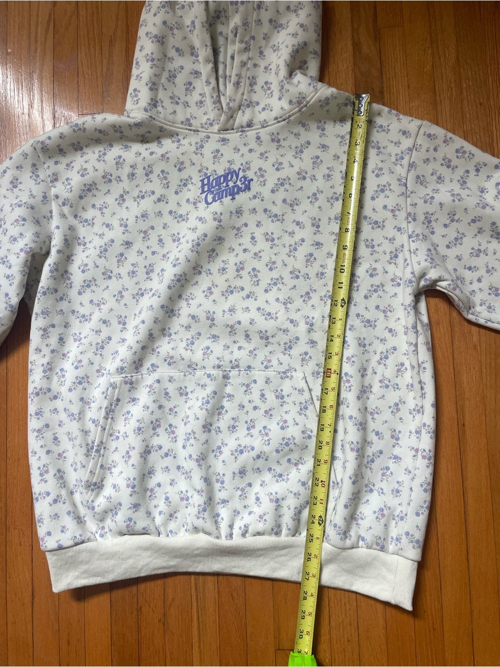 Happy Camp3r Lavender Floral Hoodie - Size XL - Picture 5 of 6